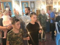 Крещение в воинском храме