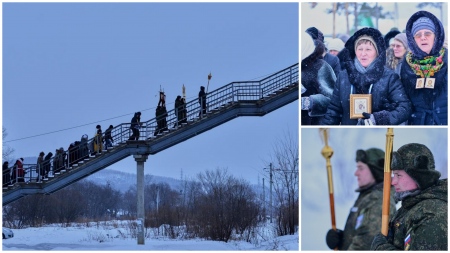 Богоявление в Бикине: мороз, черный нос и лестница в небо