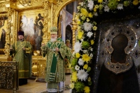 В день преставления преподобного Сергия Радонежского митрополит Владимир сослужил Предстоятелю Русской Церкви в Троице-Сергиевой лавре