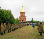 Крестный ход на Большой Уссурийский остров. Встреча мощей св.блгв.кн. Александра Невского. 22 июня 2011г.