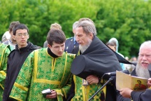 Крестный ход на Большой Уссурийский остров. Встреча мощей св.блгв.кн. Александра Невского. 22 июня 2011г.