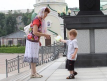 Молебен преподобным Петру и Февронии в Спасо-Преображенском кафедральном соборе. 8 июля 2011г.