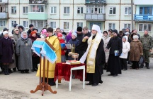 В поселкеПереяславка  совершен чин закладки  нового  храма в честь иконы Божией Матери «Споручница грешных». 12 ноября 2011г.