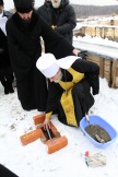 Совершена закладка храма в честь новомученицы Екатерины (Арской) на месте создания необычного поселения - Православной деревни