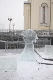 Создание ледовой композиции перед Спасо-Преображенским кафедральным собором,  день первый и второй. 21-22 декабря 2011 г.