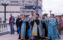 Утреня с чином Погребения Пресвятой Богородицы в Спасо-Преображенском кафедральном соборе 29 августа 2018 г.